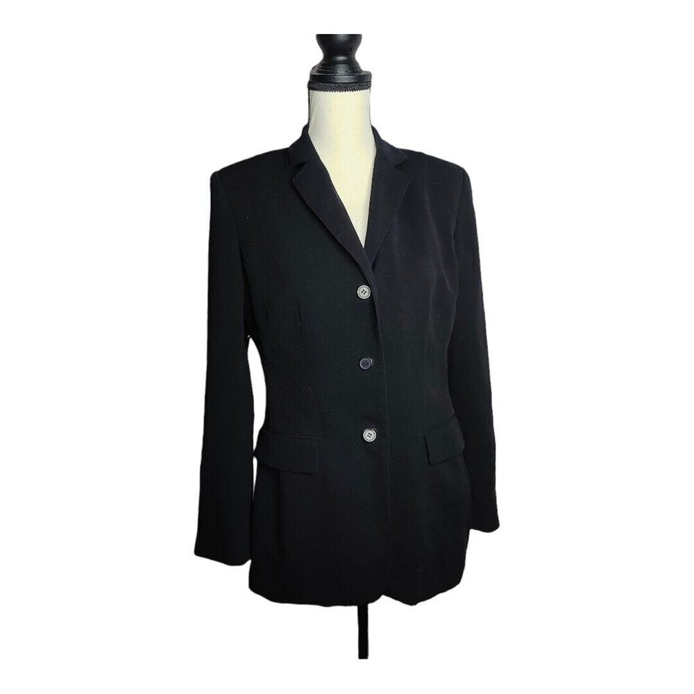 Womens Size‎ 8 INC Suit Separates Black 2 Button Blazer Jacket w/ Shoulder Pads